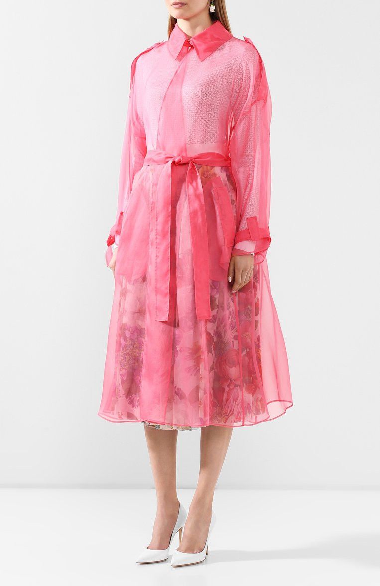 Dolce & Gabbana o1y0825 Trench Coat in Coral Size XS / US 0-2 / IT 36-38 - 2 Thumbnail