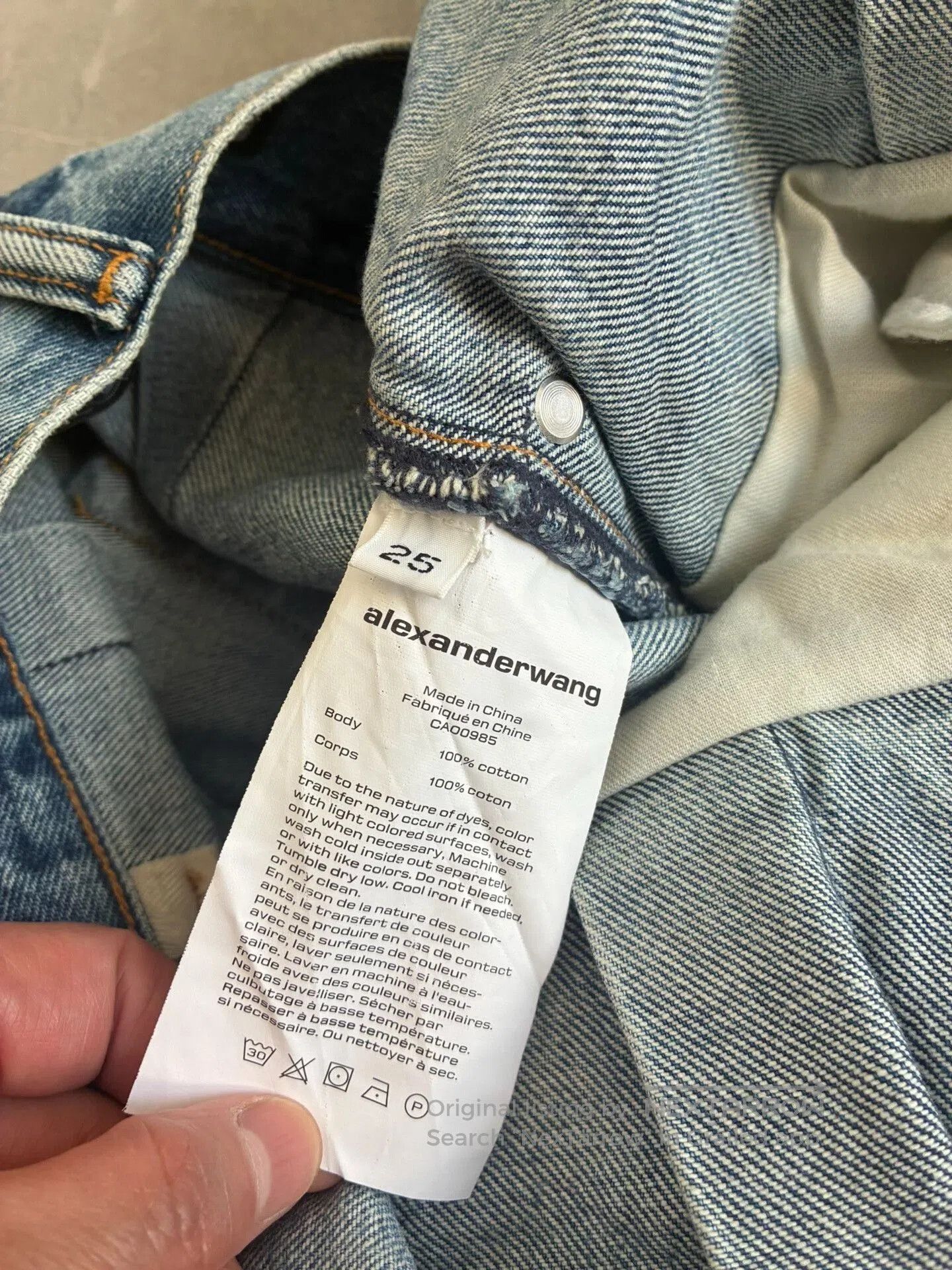 Alexander Wang Alexander Wang High-Waist Blue Jeans. Size 25" / US 0 / IT 36 - 4 Thumbnail