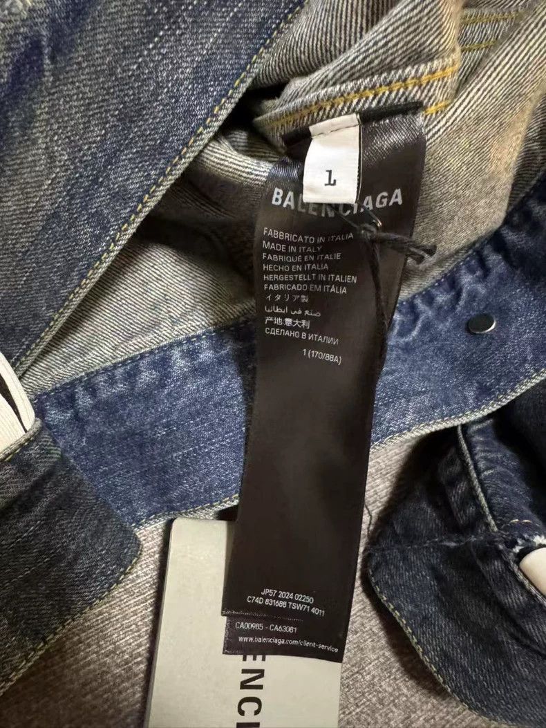 Balenciaga Balenciaga New denim jacket with Loop stripe stitching des Size US S / EU 44-46 / 1 - 4 Thumbnail