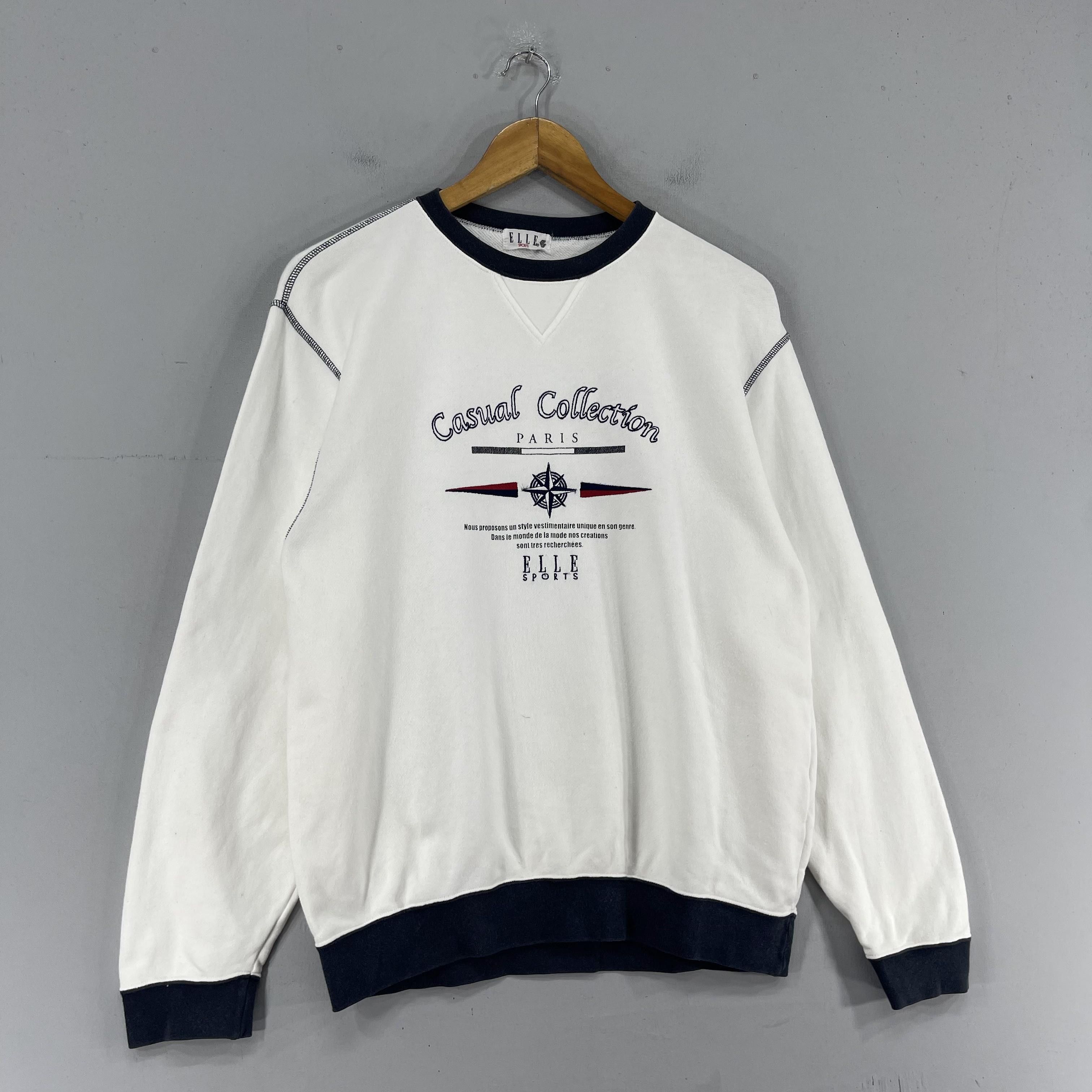 Japanese Brand × Vintage Vintage ELLE Sport Spellout Embroidery Crewneck Sweatshirt Size US M / EU 48-50 / 2 - 3 Thumbnail