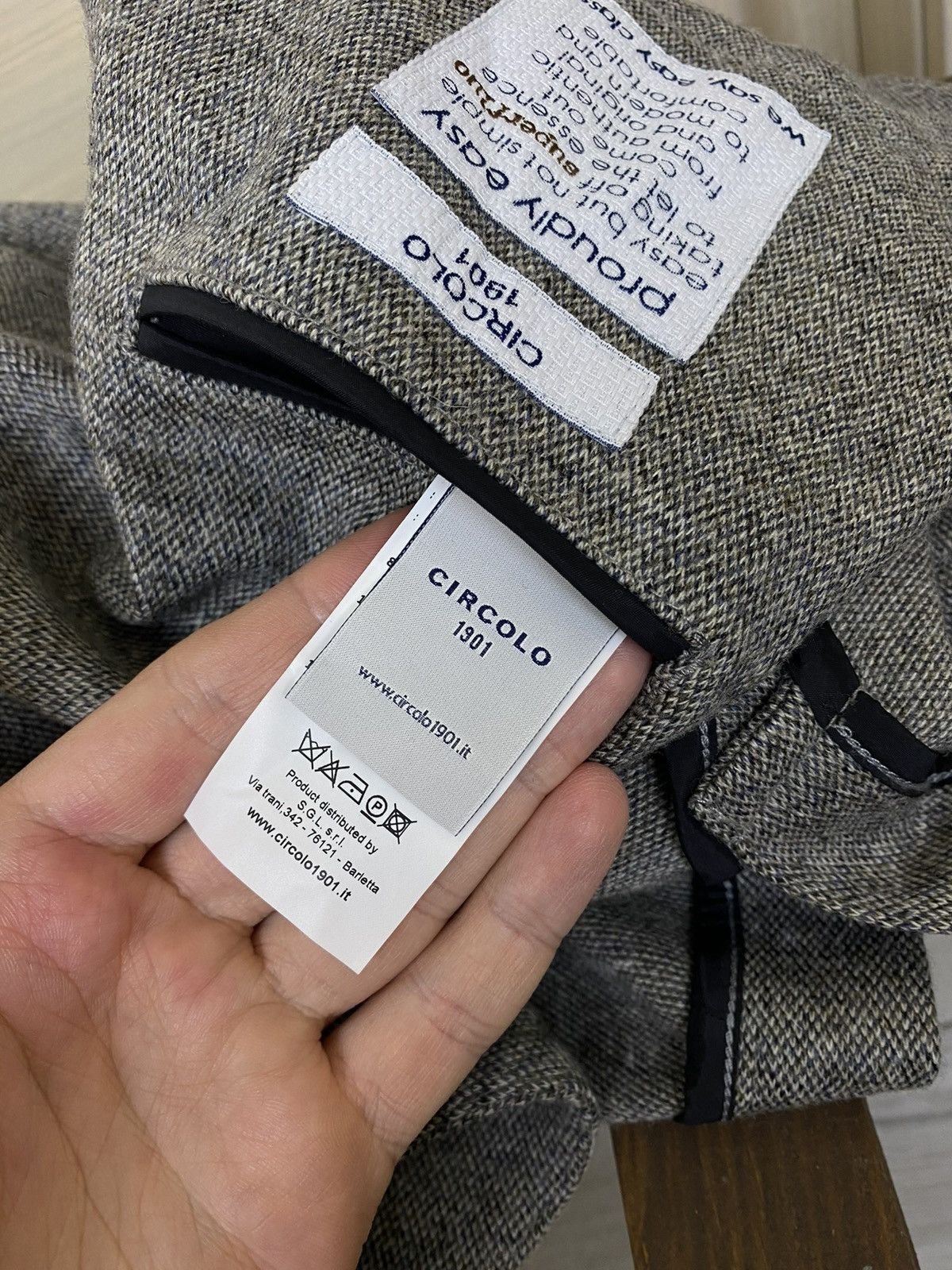 Circolo 1901 Circolo 1901 unlined wool Patterned Half Line Blazer jacket Size 48R - 10 Thumbnail