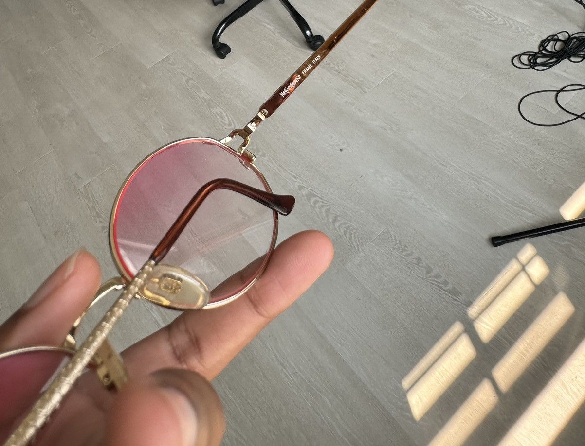 Yves Saint Laurent Vintage Yves Saint Laurent Pink Frames Size ONE SIZE - 4 Thumbnail