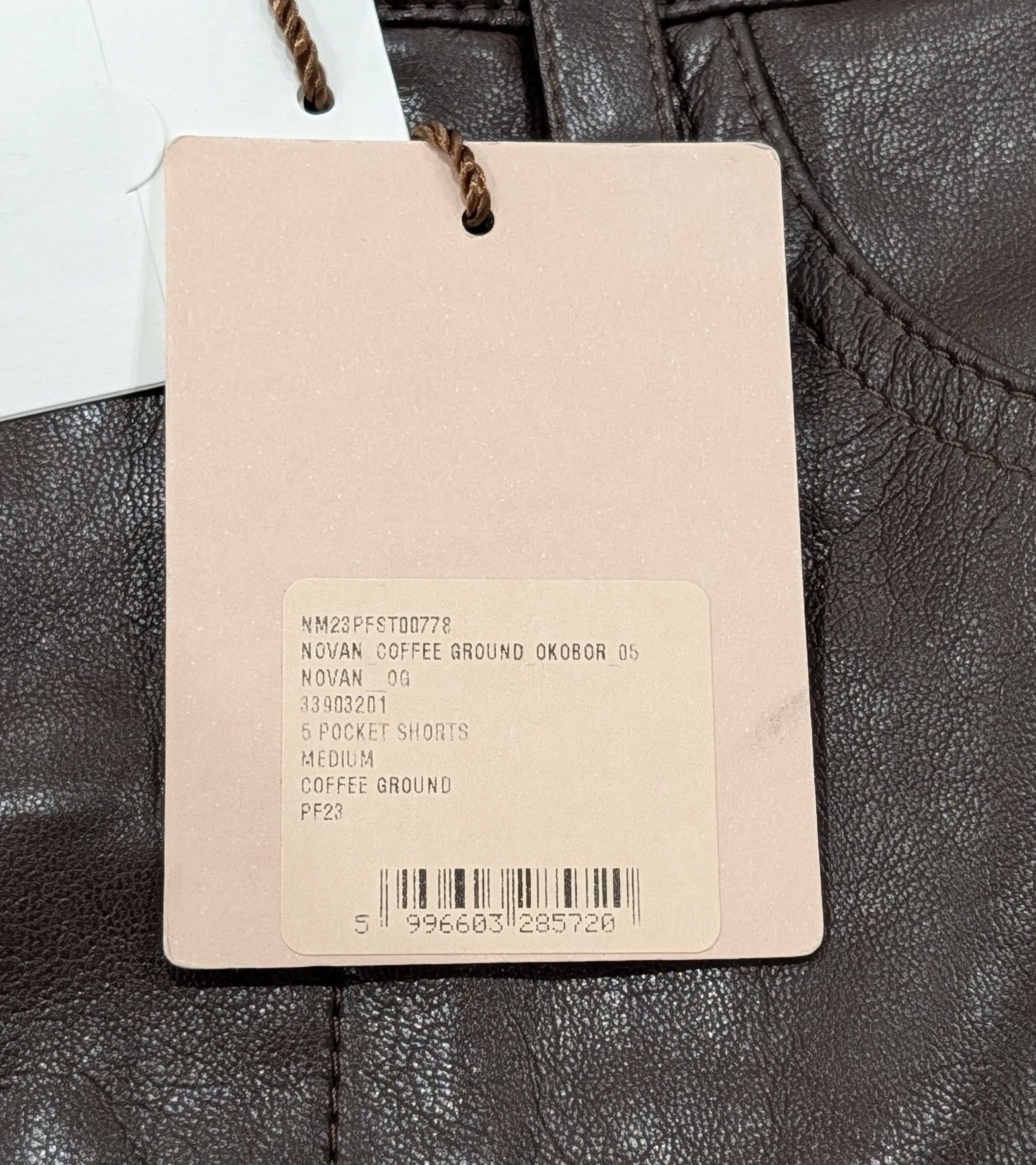 Nanushka NANUSKA "Novan" Leather Shorts Coffee Brown Medium Size US 32 / EU 48 - 7 Thumbnail