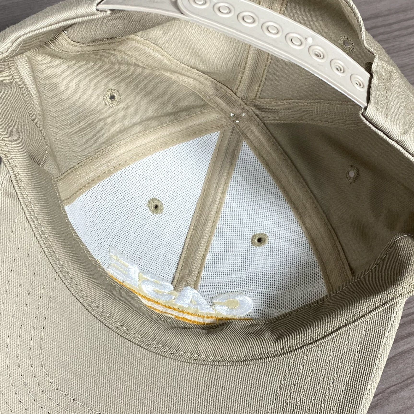 Vintage Legendary Hat Cap Beige Strap Back Adjustable Made In USA Baseball Cap Men Twill Cotton Logo Adjustable Rare Case Triebold Implement Cap Size ONE SIZE - 6 Thumbnail