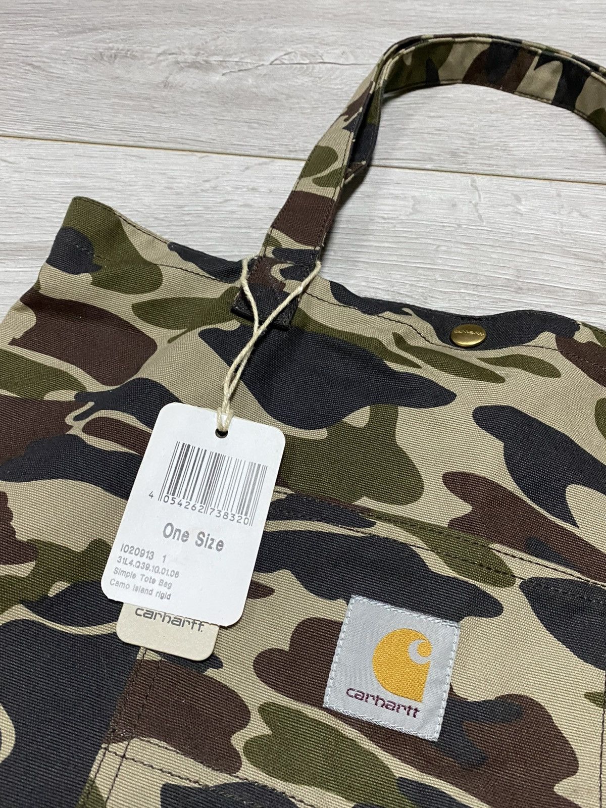 Carhartt Carhartt NEW camouflage simple tote bag shopper Size ONE SIZE - 2 Thumbnail