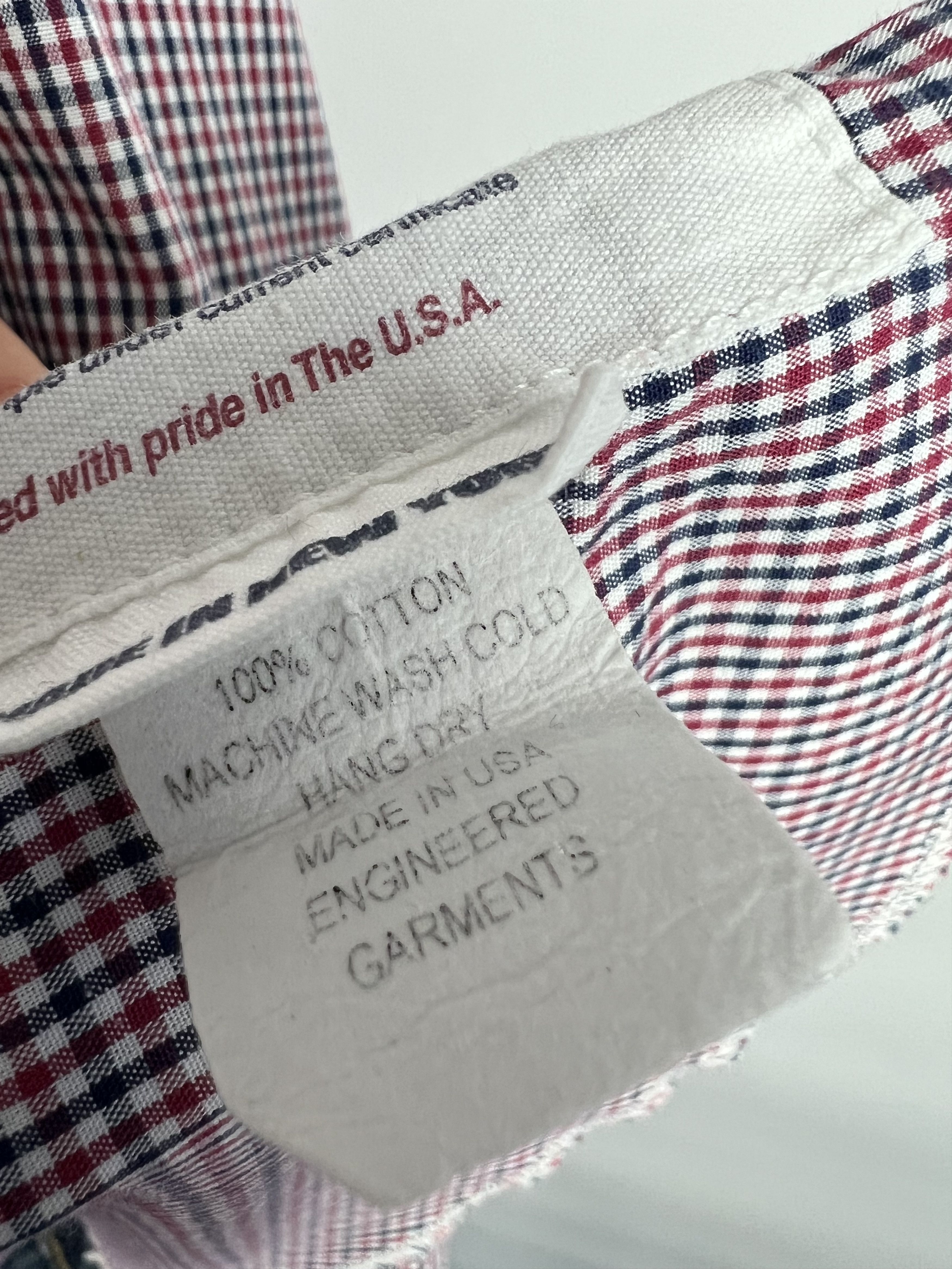 Engineered Garments Engineered Garments Check Button Up Shirt Size L Made in USA Size US L / EU 52-54 / 3 - 10 Thumbnail