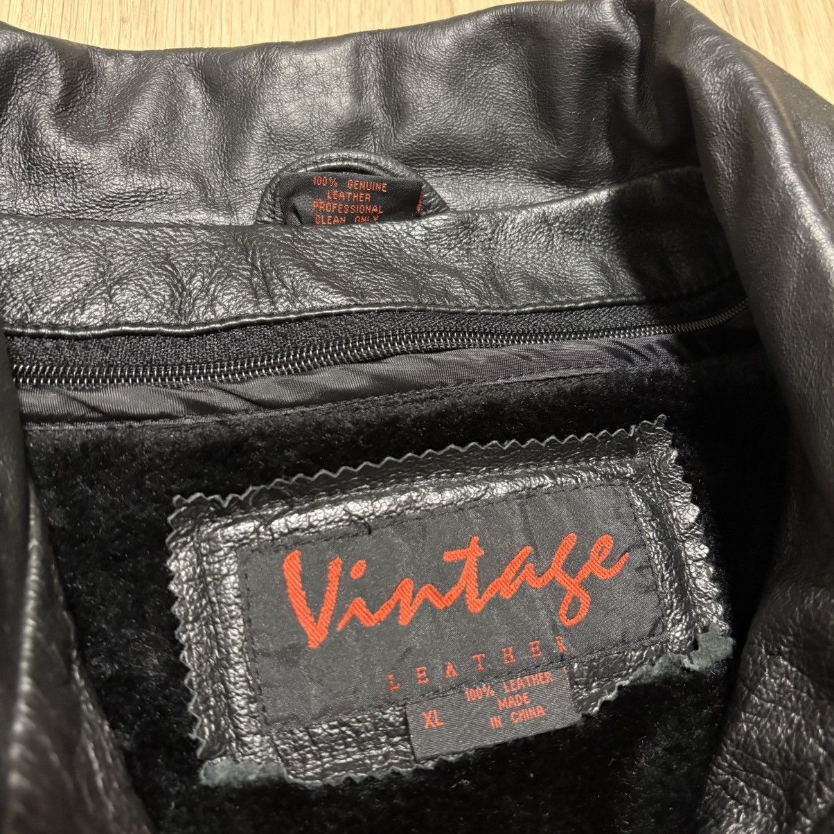 Vintage Vintage leather jacket with Size US XL / EU 56 / 4 - 2 Thumbnail