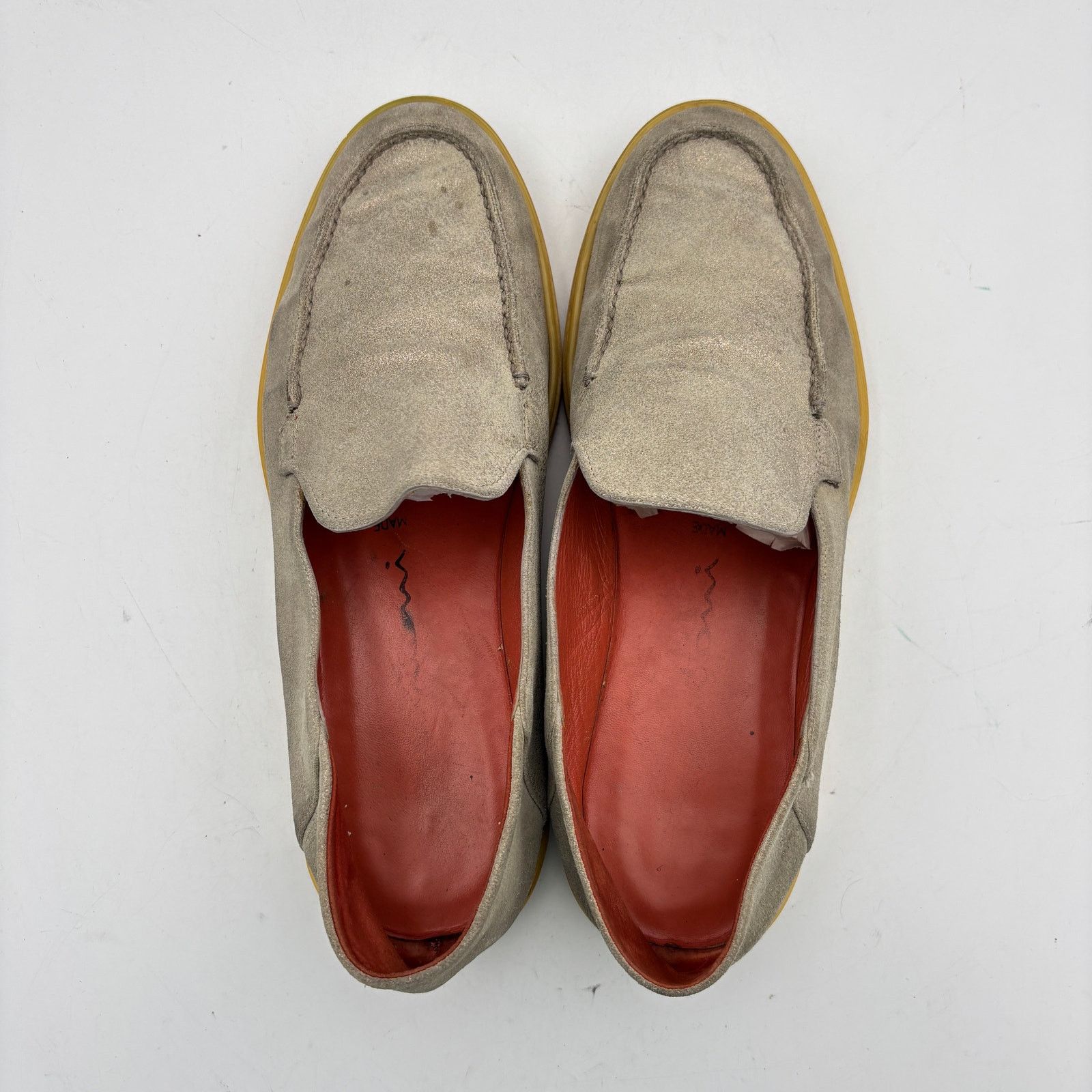 Santoni Santoni Botanist Loafers Shoes Metallic Silver Men's 41 US 8 Size US 8 / EU 41 - 6 Thumbnail
