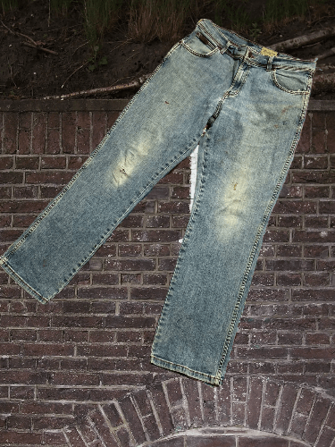Vintage × Wrangler Wrangler Vintage Blue Distressed Denim F89 Size US 34 / EU 50 - 1 Thumbnail