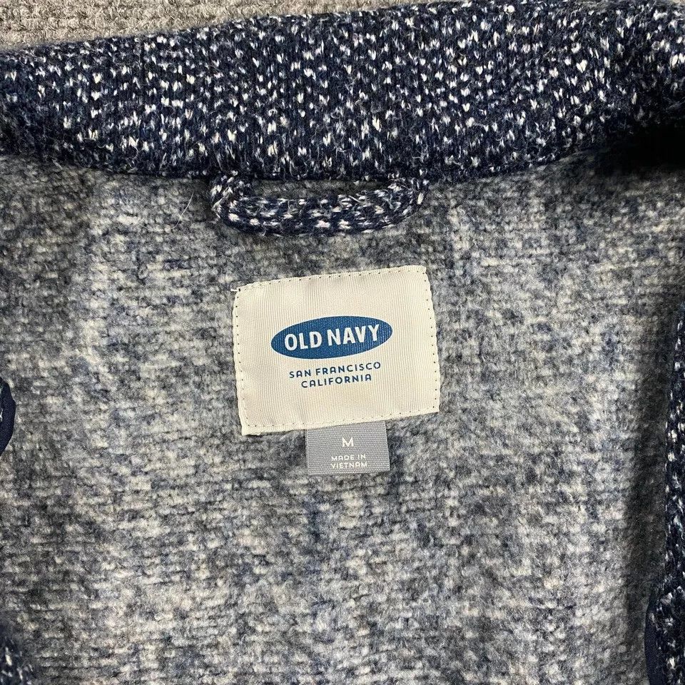 Old Navy Old Navy Coat Women's Medium Blue Knit Outerwear Fleece Size M / US 6-8 / IT 42-44 - 2 Thumbnail