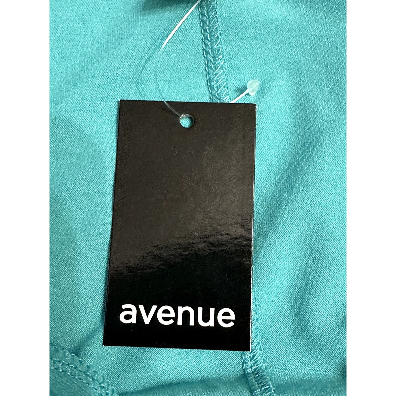 Avenue Avenue Top HiLow V Neck Pleated Front Blue Green Plus 18 NWT Size XXL / US 16-18 / IT 52-54 - 8 Thumbnail