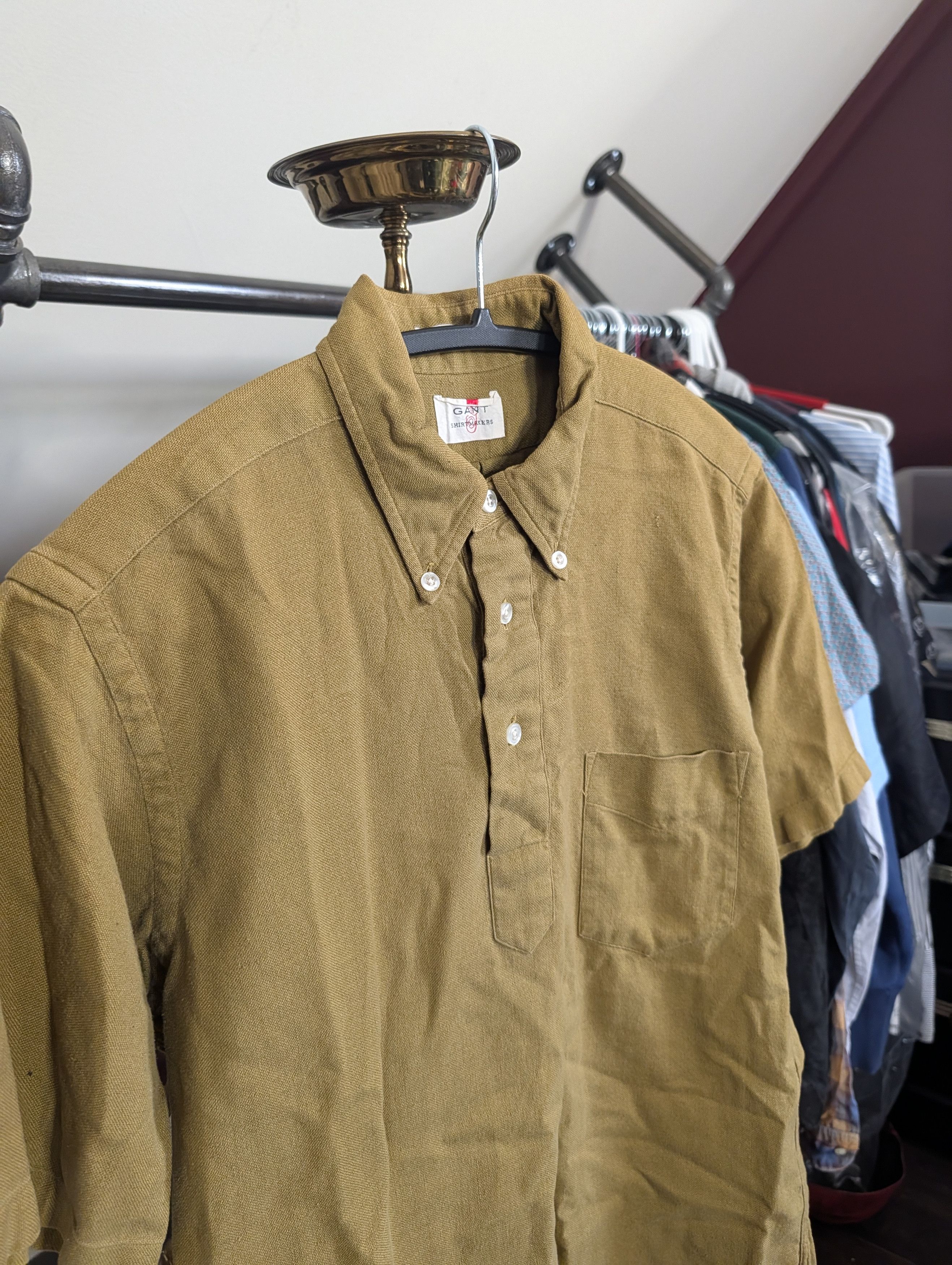 Gant Vintage Hopsack Oxford cotton S/S dress polo sz15 Size US S / EU 44-46 / 1 - 2 Thumbnail