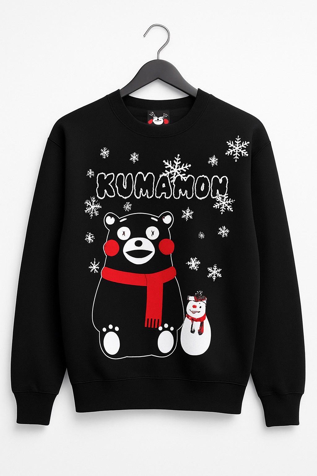 Japanese Brand Vintage Kumamon Japan Winter Sweatshirt Black Medium - Cute Size US M / EU 48-50 / 2 - 1 Thumbnail