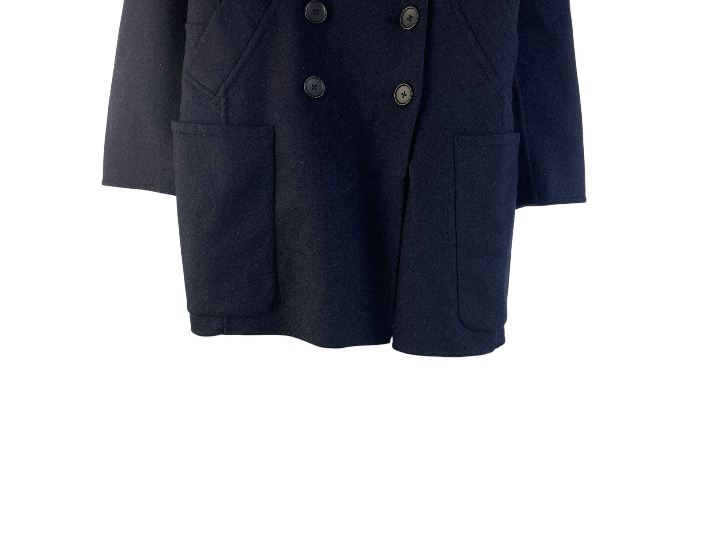 Jil Sander × Uniqlo UNIQLO +J Jil Sander Double Face Wool Peacoat Navy Size S Size US S / EU 44-46 / 1 - 9 Thumbnail