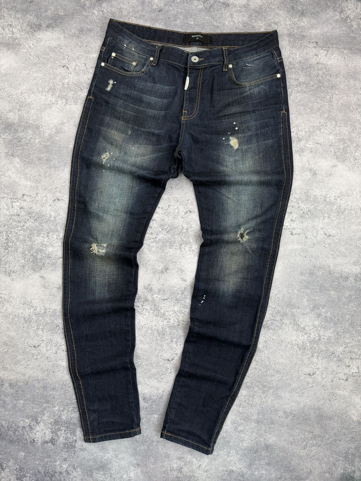 Represent Clo. Represent Denim Jeans Distressed Pants Streetwear Hype Size US 34 / EU 50 - 4 Thumbnail