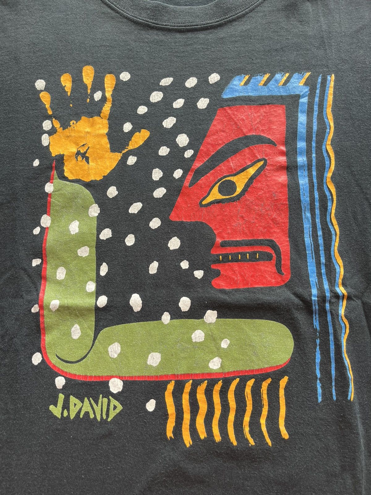 Vintage Vintage J.DAVID Art T-shirt Size US L / EU 52-54 / 3 - 5 Thumbnail