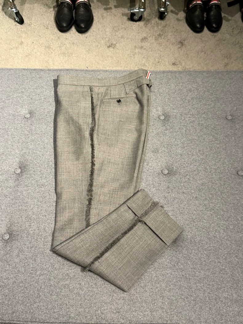 Thom Browne Thom Browne Size 2 Show-style wool-edged trousers 2503-Ne Size US 30 / EU 46 - 6 Thumbnail