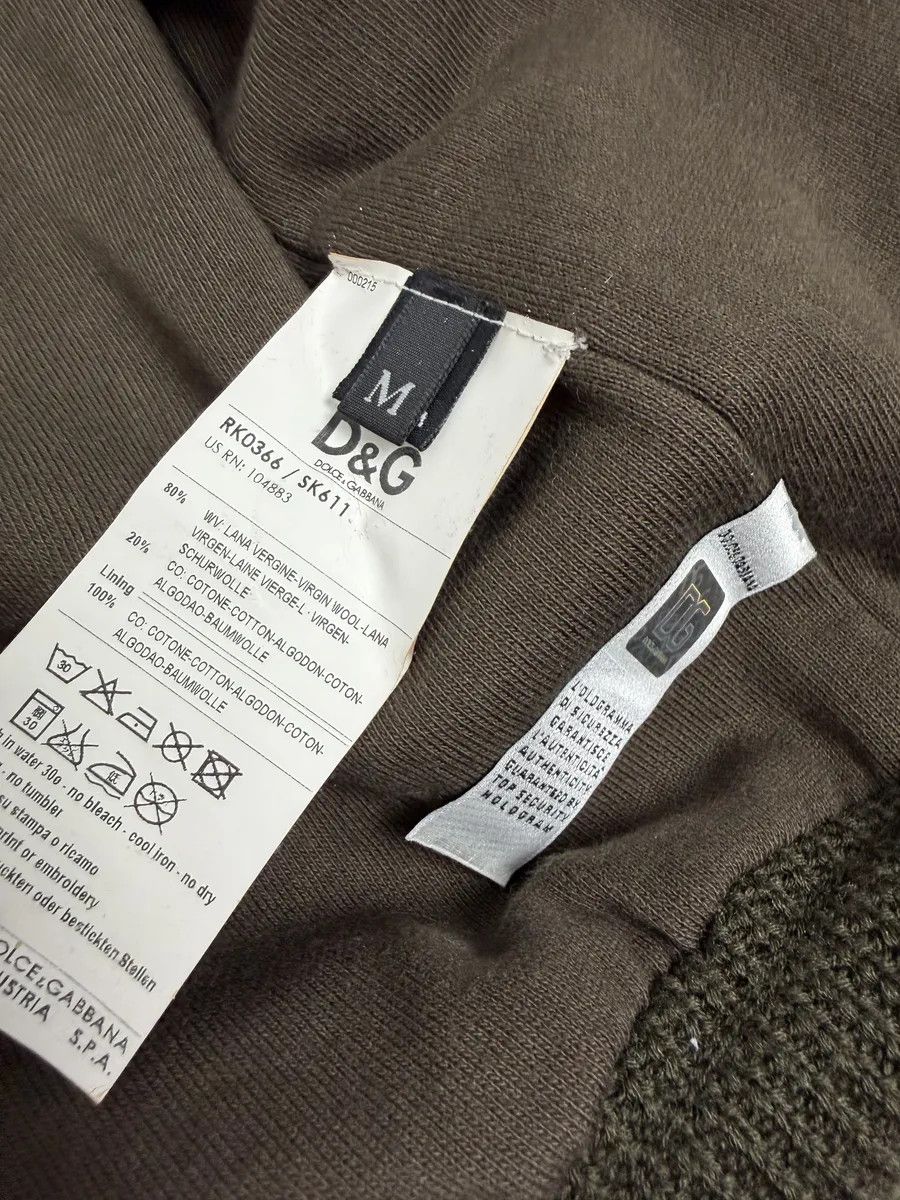 Dolce & Gabbana 2000s Dolce & Gabbana Military Green Two Tone Cargo Zip-up Sweater Size US M / EU 48-50 / 2 - 11 Thumbnail