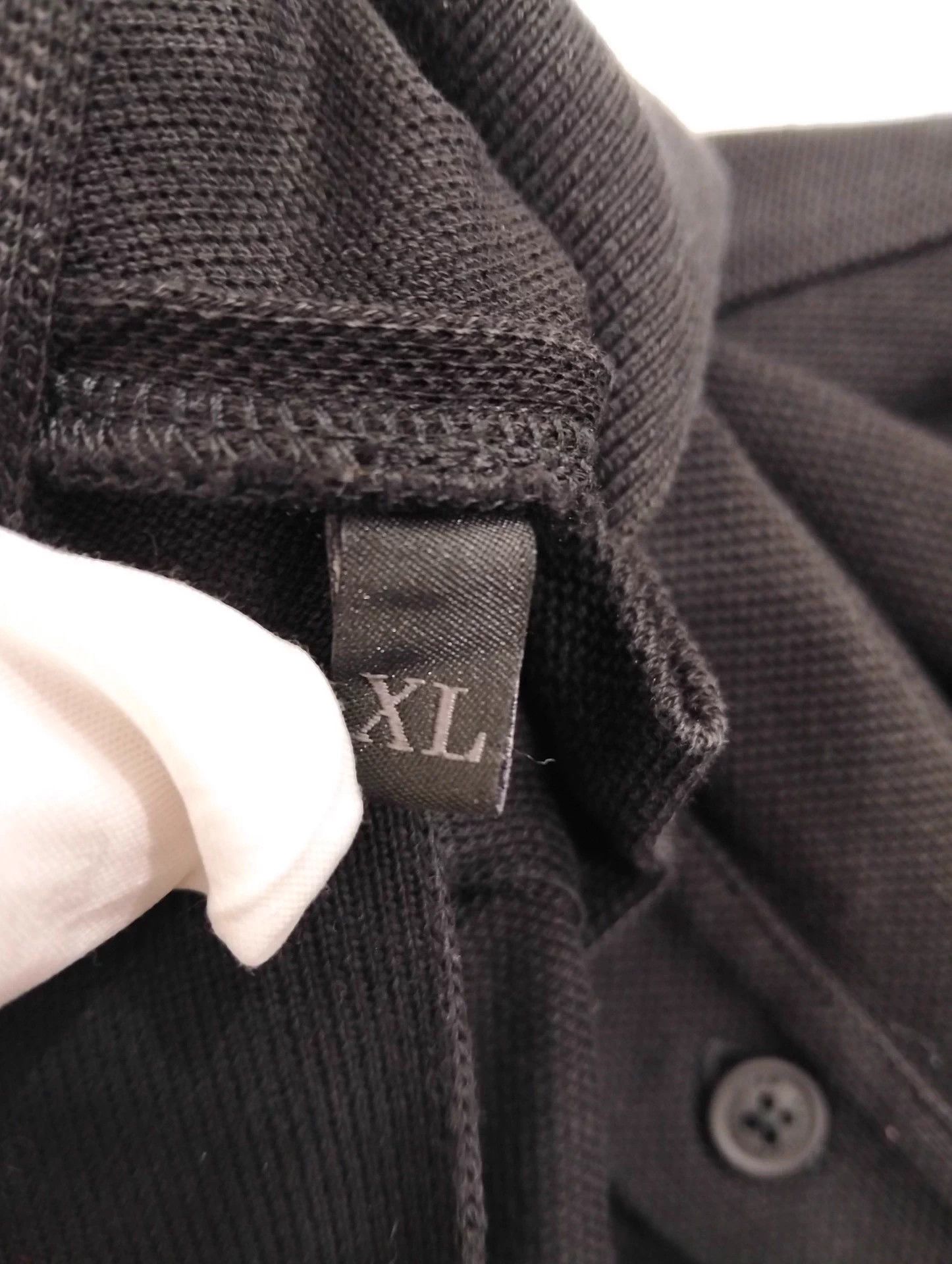 Moncler Moncler Men's Black Short Sleeve Polo Shirt XL Size US XL / EU 56 / 4 - 5 Thumbnail
