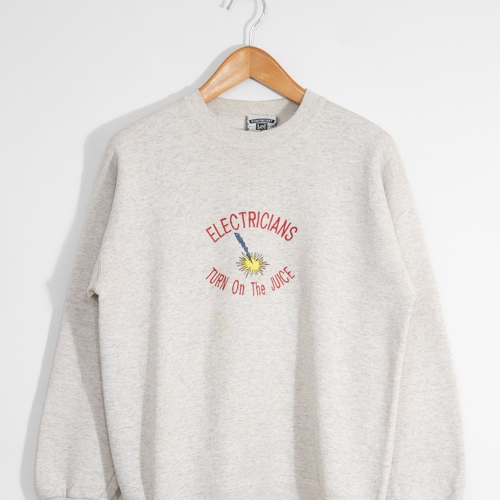 Vintage Vintage 90s Electricians Workwear Sweatshirt L - Distressed Size US L / EU 52-54 / 3 - 2 Thumbnail