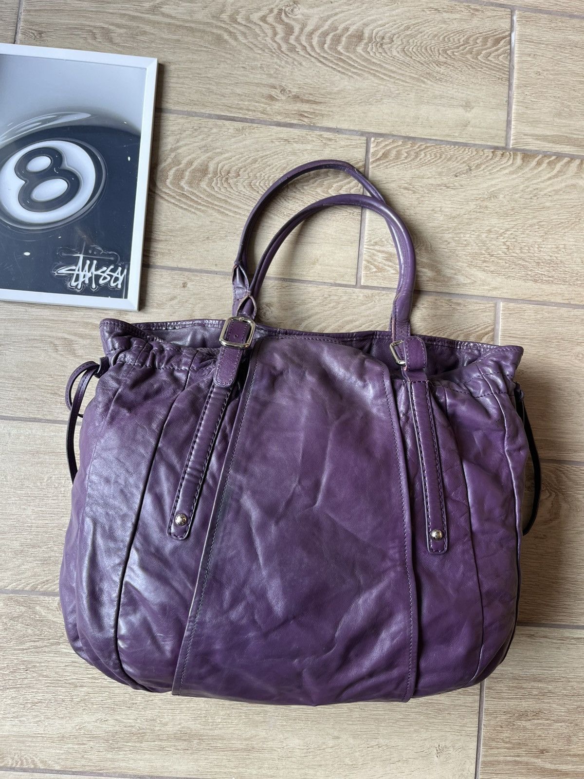 Authentic Tod’s G-Line Tote Bag Full Leather Purple