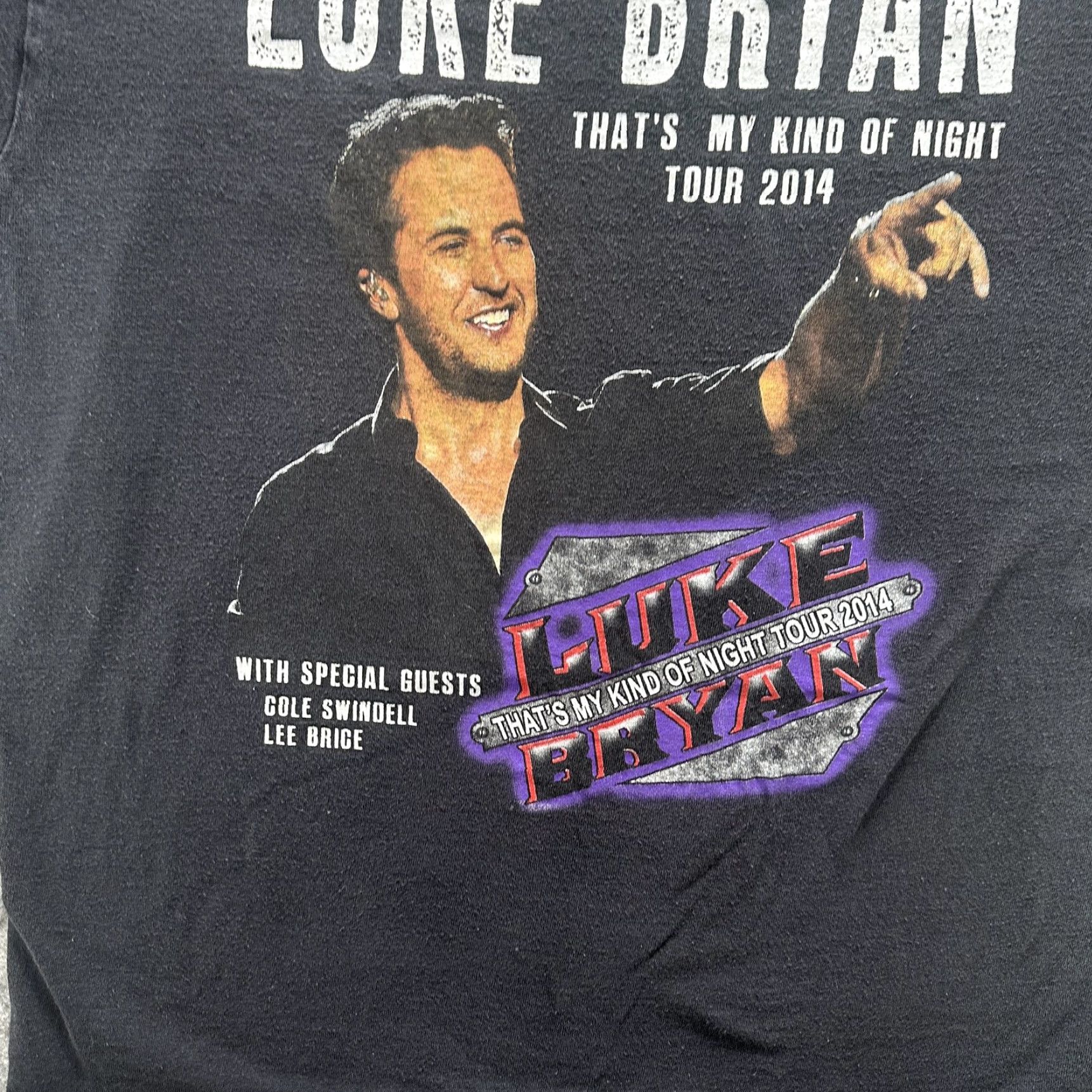 Delta Luke Bryan Shirt Black Mens Large 2014 Tour Country Concert Band Tee Delta Size US L / EU 52-54 / 3 - 3 Thumbnail