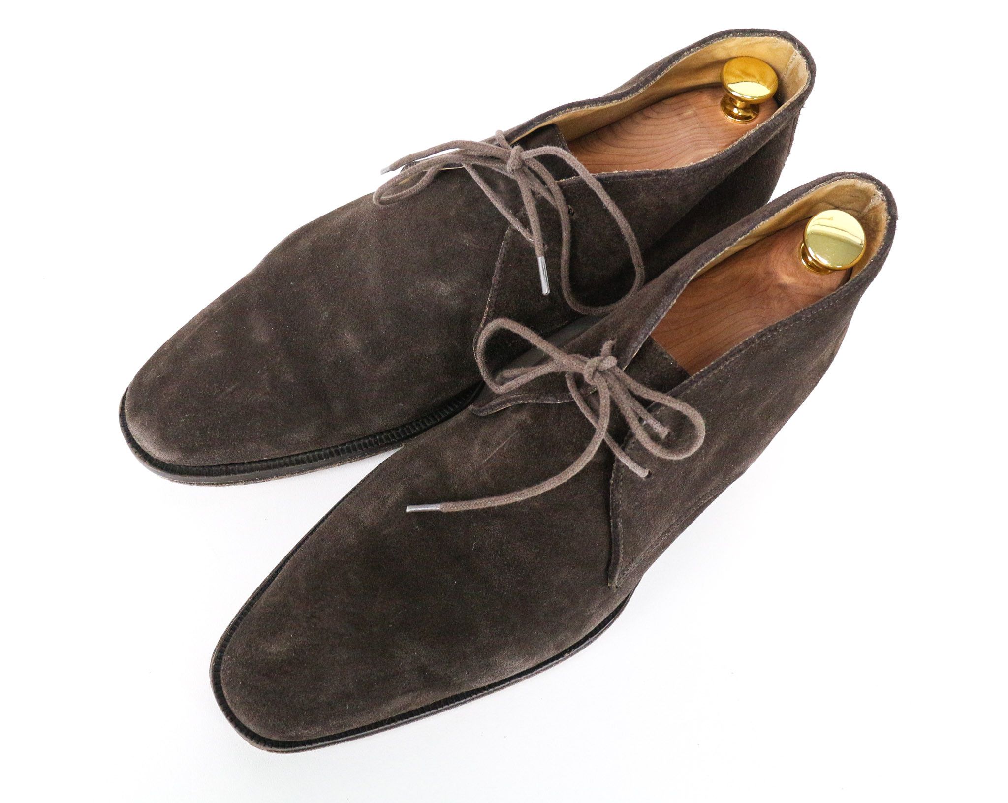 Suitsupply EU41 Dark Brown Suede Laced Shoes 73933 Size US 8 / EU 41 - 6 Thumbnail