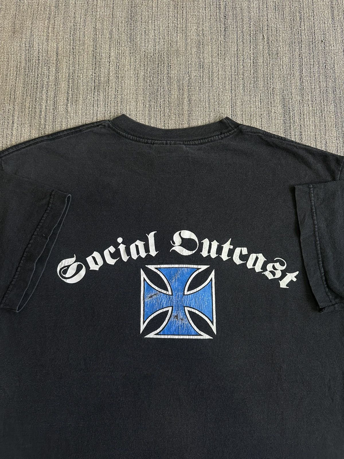Outkast × Rap Tees × Vintage Vintage Social Outcast SOC Tshirt Inspired West Coast Choper Size US M / EU 48-50 / 2 - 1 Thumbnail