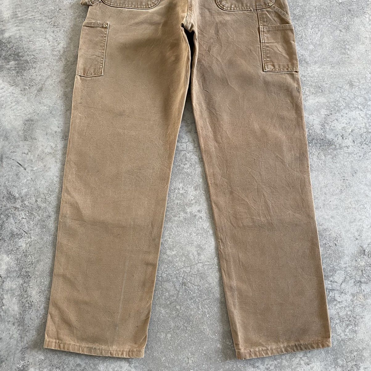 Carhartt VTG Carhartt Double Knee Faded Dirty Carpenter Work Pants Size US 35 - 13 Thumbnail