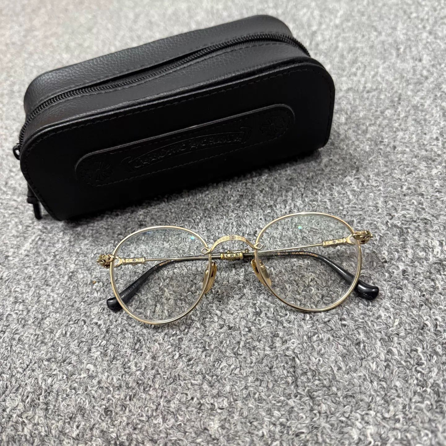 Chrome Hearts Chrome Hearts gold-rimmed glasses 98 New Size ONE SIZE - 1 Thumbnail