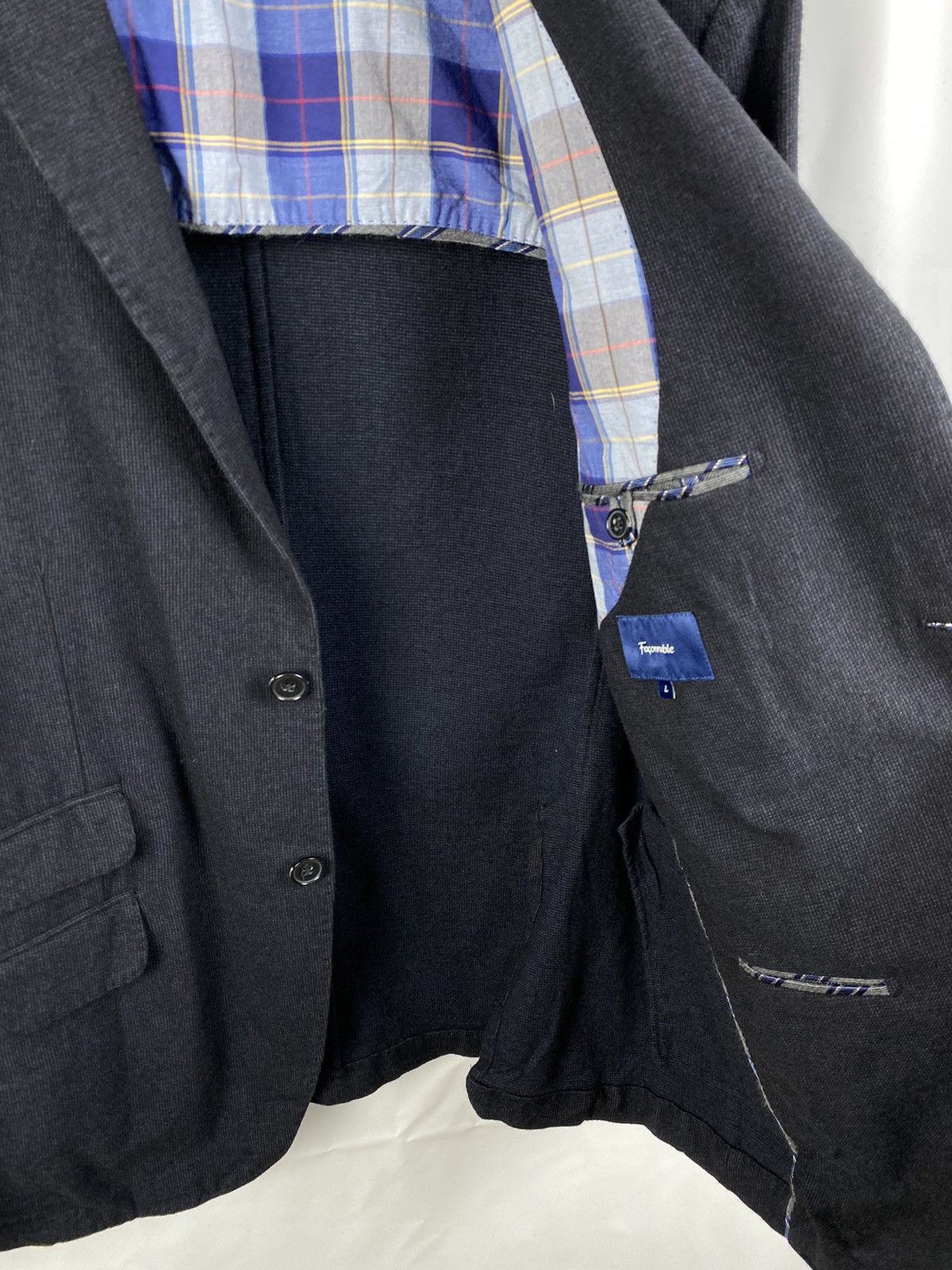 Faconnable Faconnable Wool-Cotton Blazer Size L Size 42L - 6 Thumbnail