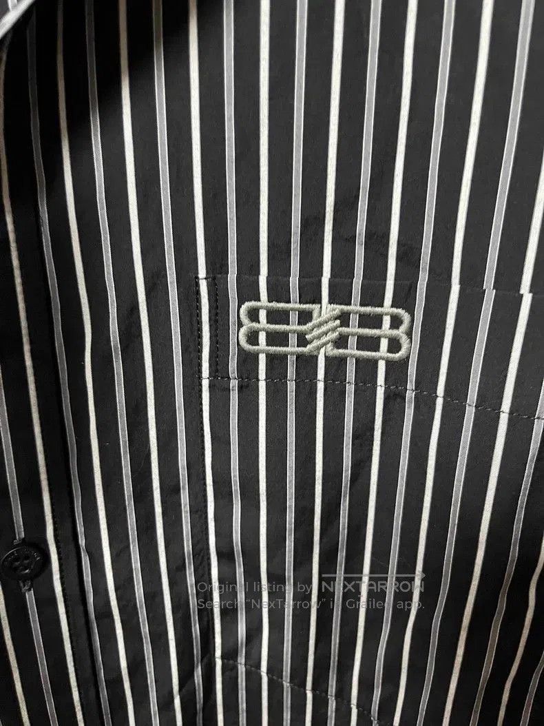 Balenciaga Balenciaga Black Stripe Layered Look Short Sleeve Shirt. Size US M / EU 48-50 / 2 - 3 Thumbnail