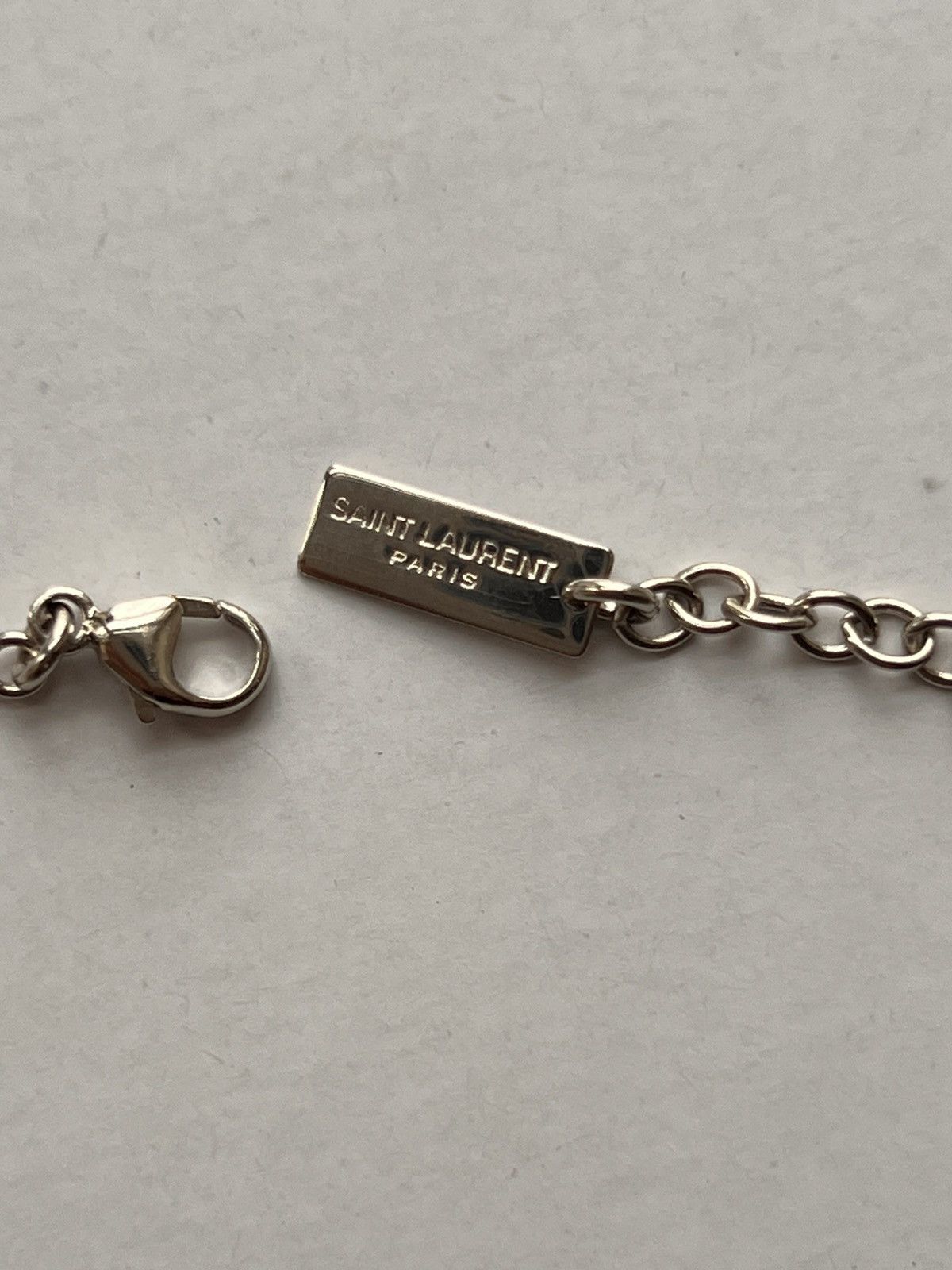 Yves Saint Laurent Saint Laurent Cassandre Charm Bracelet – Palladium YSL logo Size ONE SIZE - 6 Thumbnail