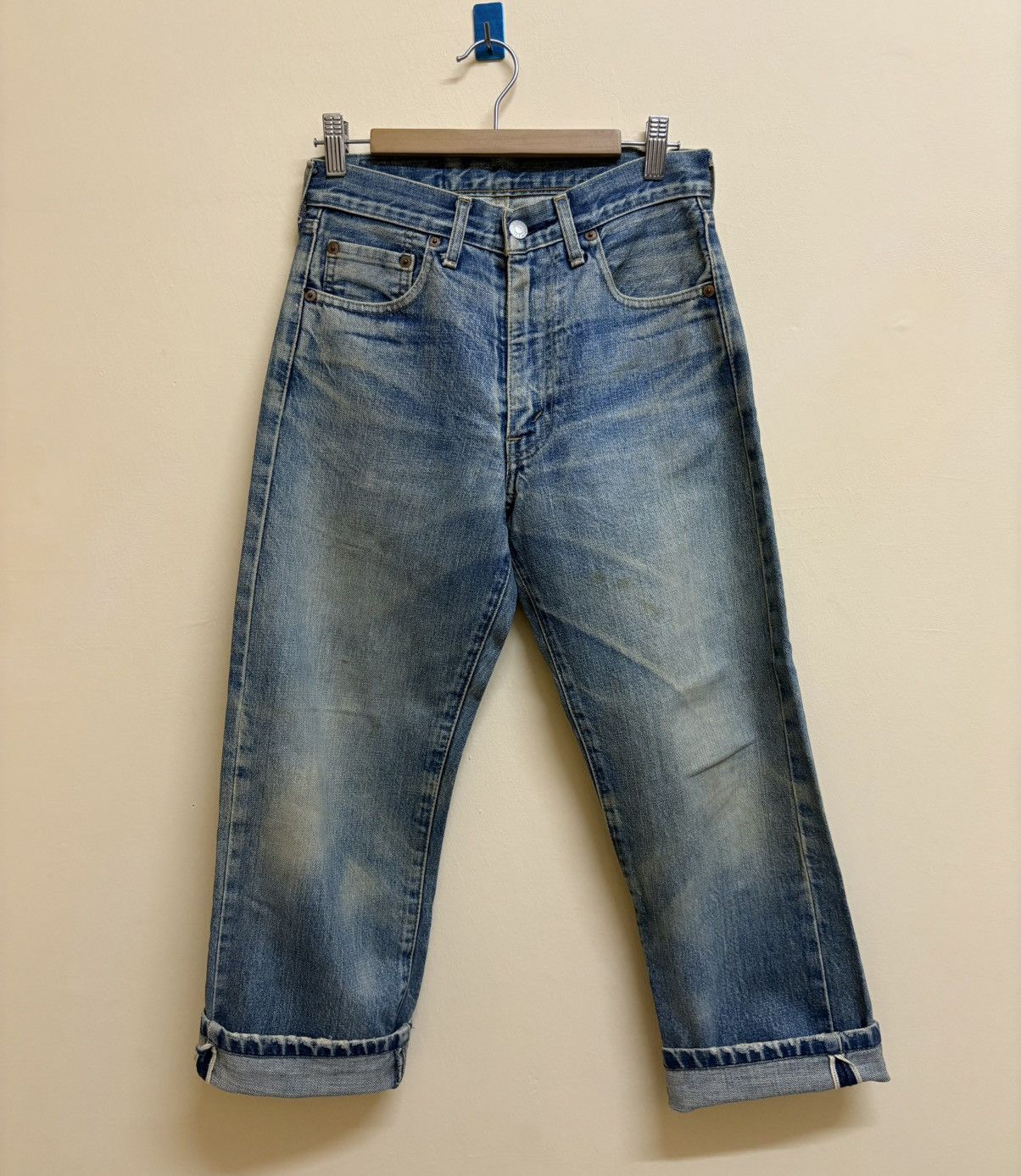 Levi's Vintage 90s Levis 502 XX J22 W27 L34 Selvedge Jeans Size US 27 - 3 Thumbnail