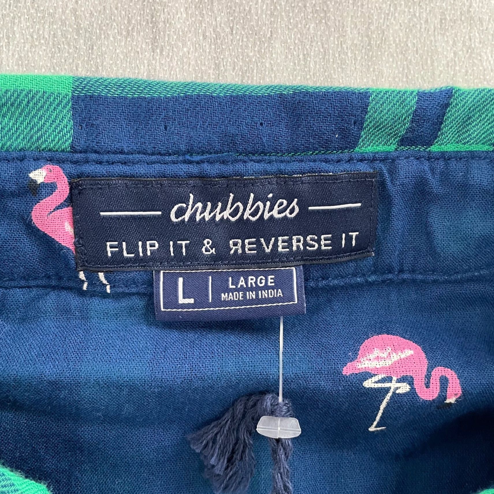 Chubbies Chubbies Shirt Adult Large Green Blue Button Up Reversible Flip It & Reverse It Shirt Mens Plaid Casual Size US L / EU 52-54 / 3 - 6 Thumbnail