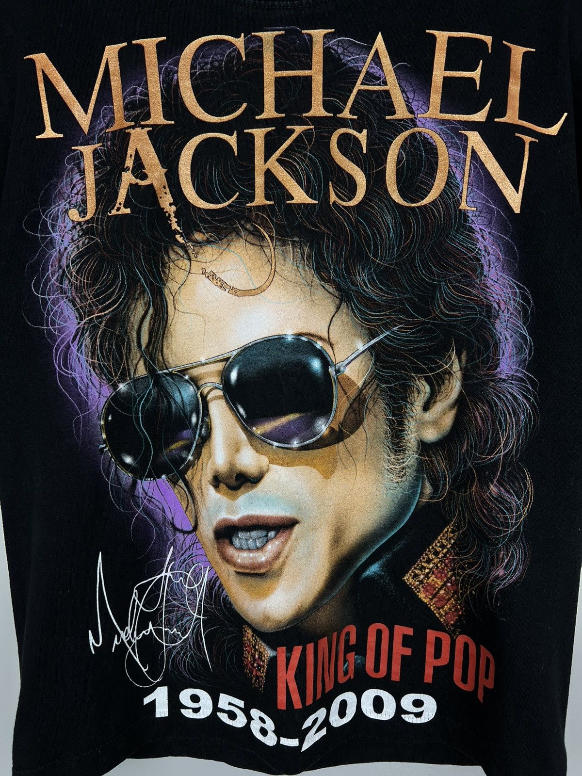 Band Tees × Michael Jackson × Vintage Rare Michael Jackson King of Pop t shirt Big logo Vintage Size US S / EU 44-46 / 1 - 7 Thumbnail