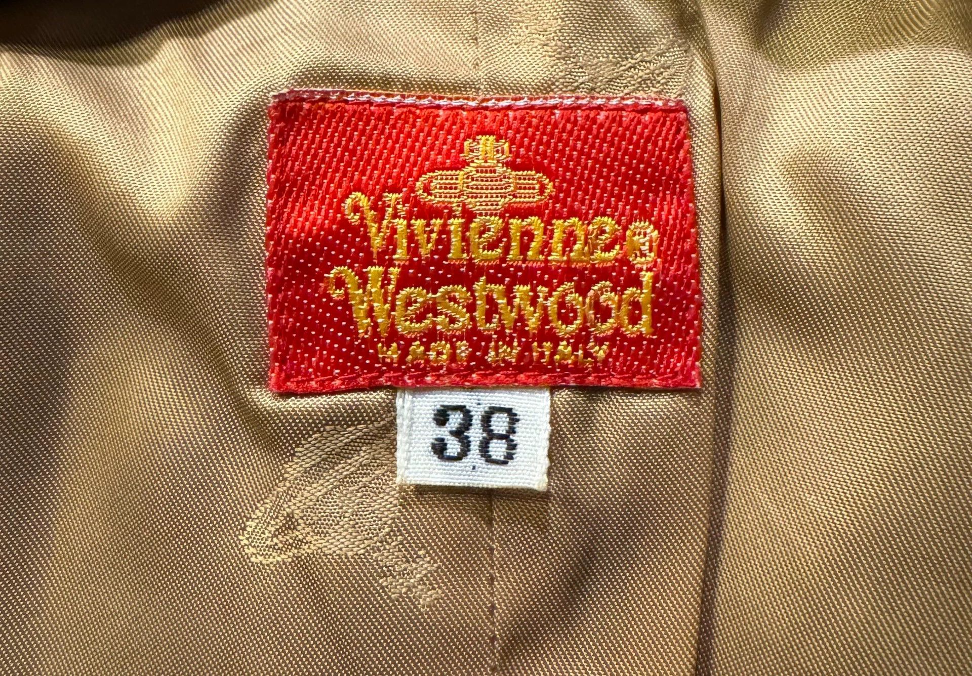 Vivienne Westwood Vivienne Westwood 90s Rare Gold Button Velvet Suit Size XS / US 0-2 / IT 36-38 - 9 Thumbnail