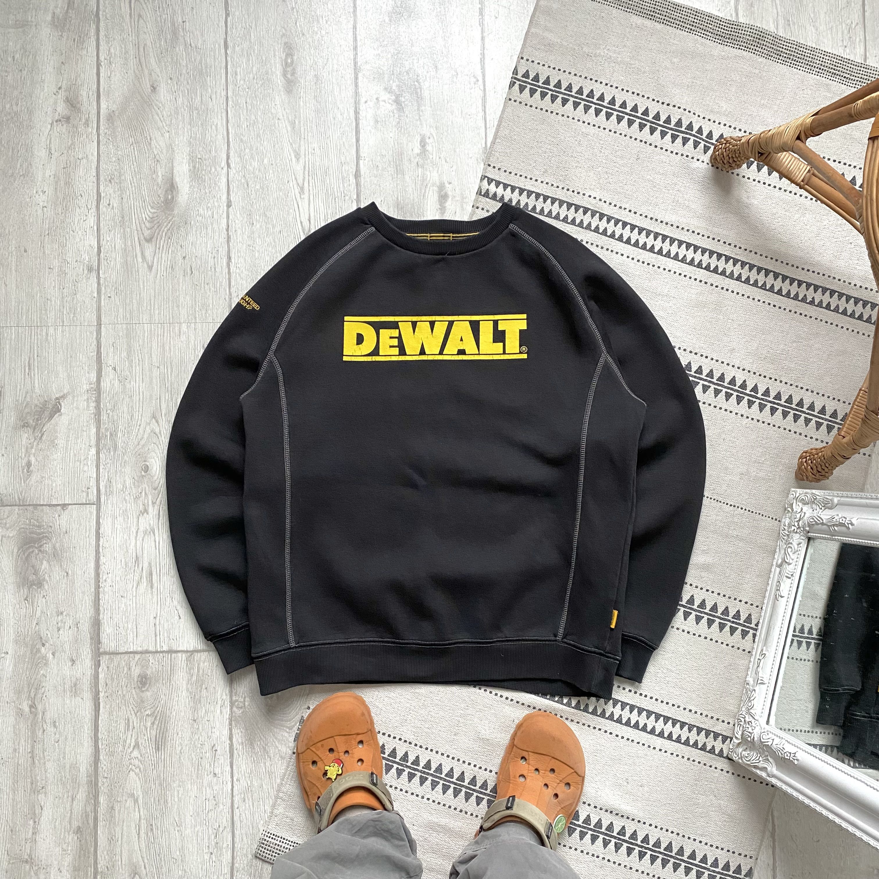 Carhartt 🔩 Vintage DeWALT Work heavy sweatshirt center logo Size US L / EU 52-54 / 3 - 1 Thumbnail