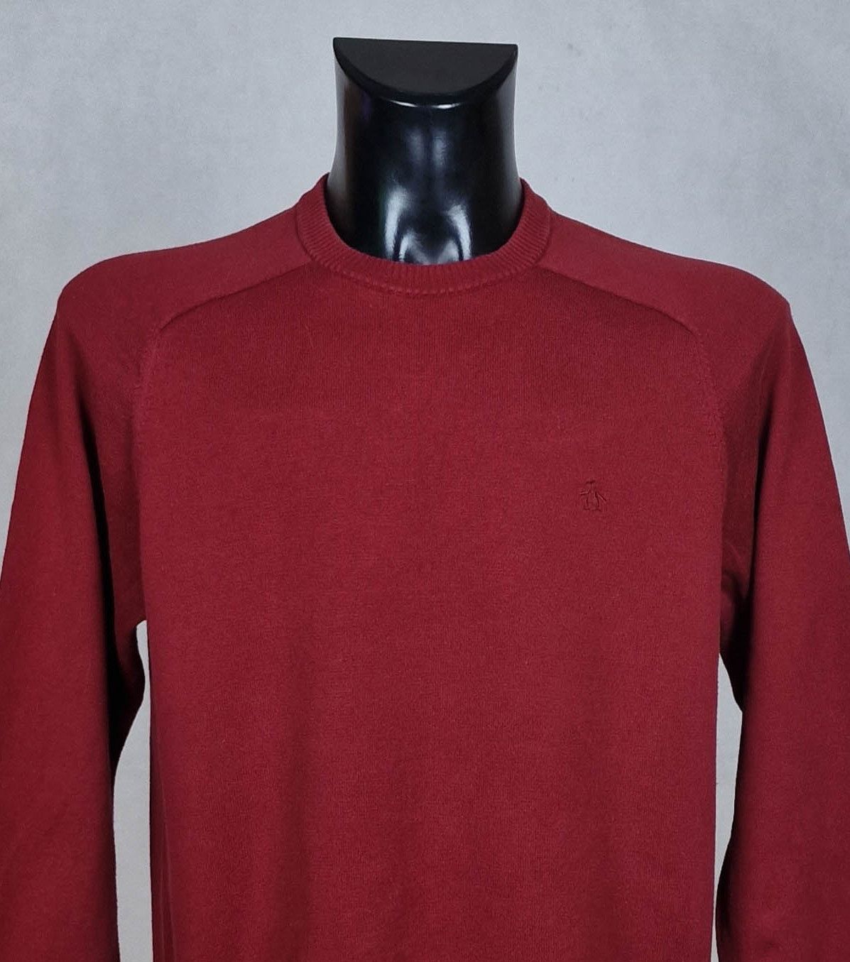 Original Penguin Penguin mens jumper cotton size M (LABEL L) vgc Size US M / EU 48-50 / 2 - 2 Thumbnail