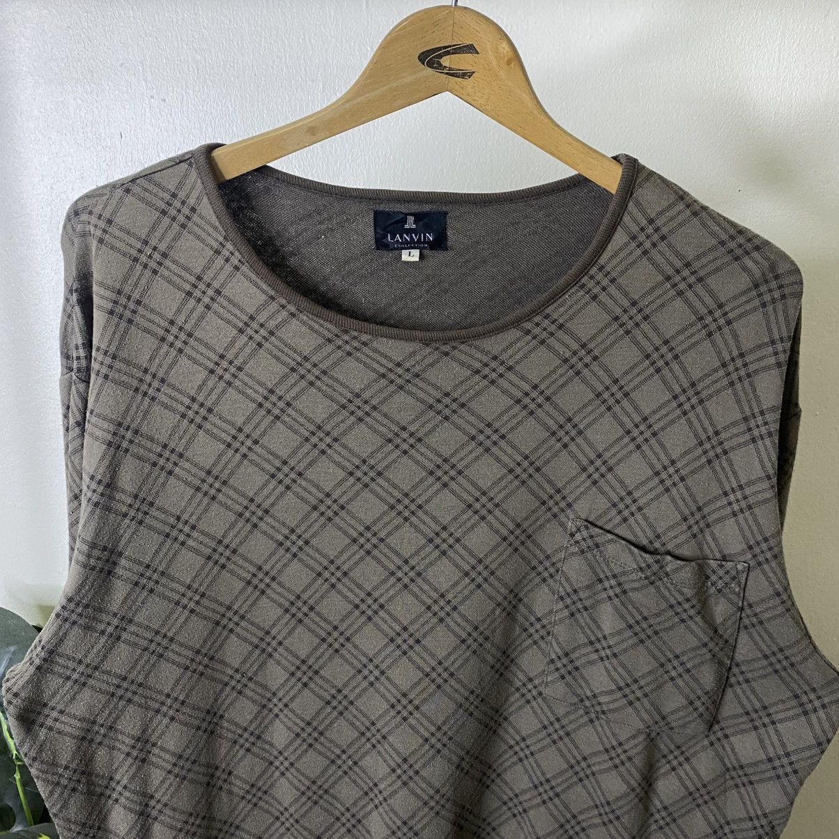 Lanvin Lanvin Plaid LS Women T Shirt Size XL / US 12-14 / IT 48-50 - 2 Thumbnail
