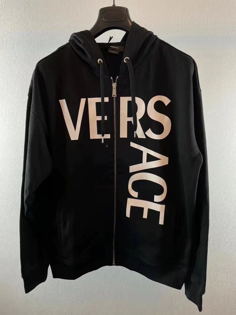 Versace Versace Hooded slim fit men's sweatshirt Size US XL / EU 56 / 4 - 1 Thumbnail