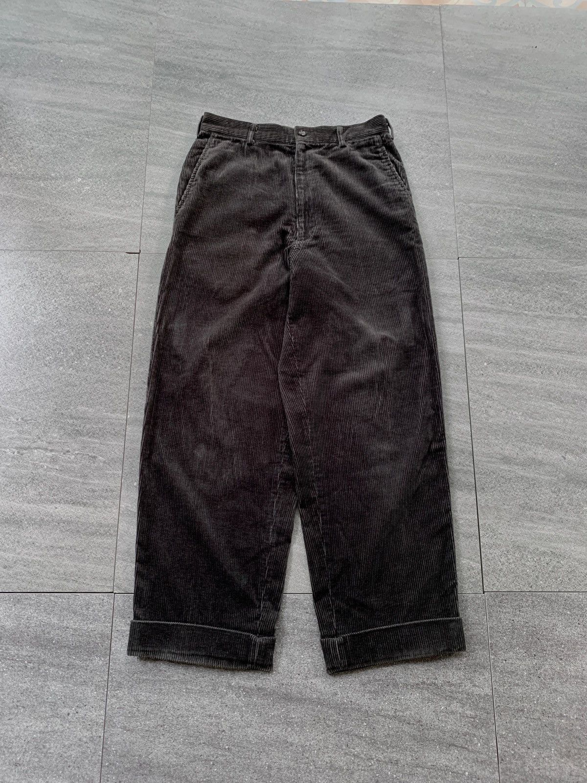 Comme des Garcons Homme FREE TAX! 90s Faded Baggy Corduroy Trousers Size US 29 - 2 Thumbnail