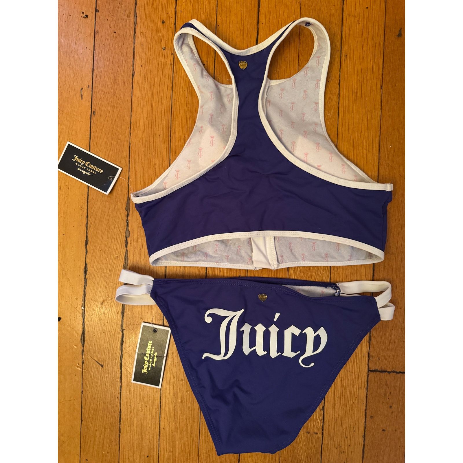 Juicy Couture New NWT Juicy Couture Black Label 2pc Swimwear Ladies L Size ONE SIZE - 1 Thumbnail