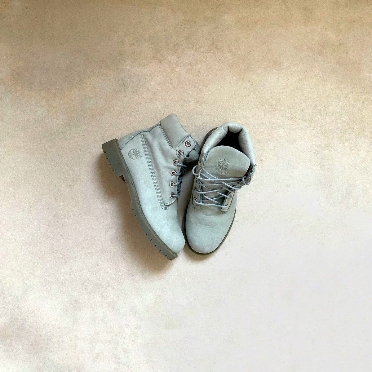 Timberland × Vintage BABY BLUE TIMBERLAND BOOTS Size US 5 / EU 37 - 1 Thumbnail