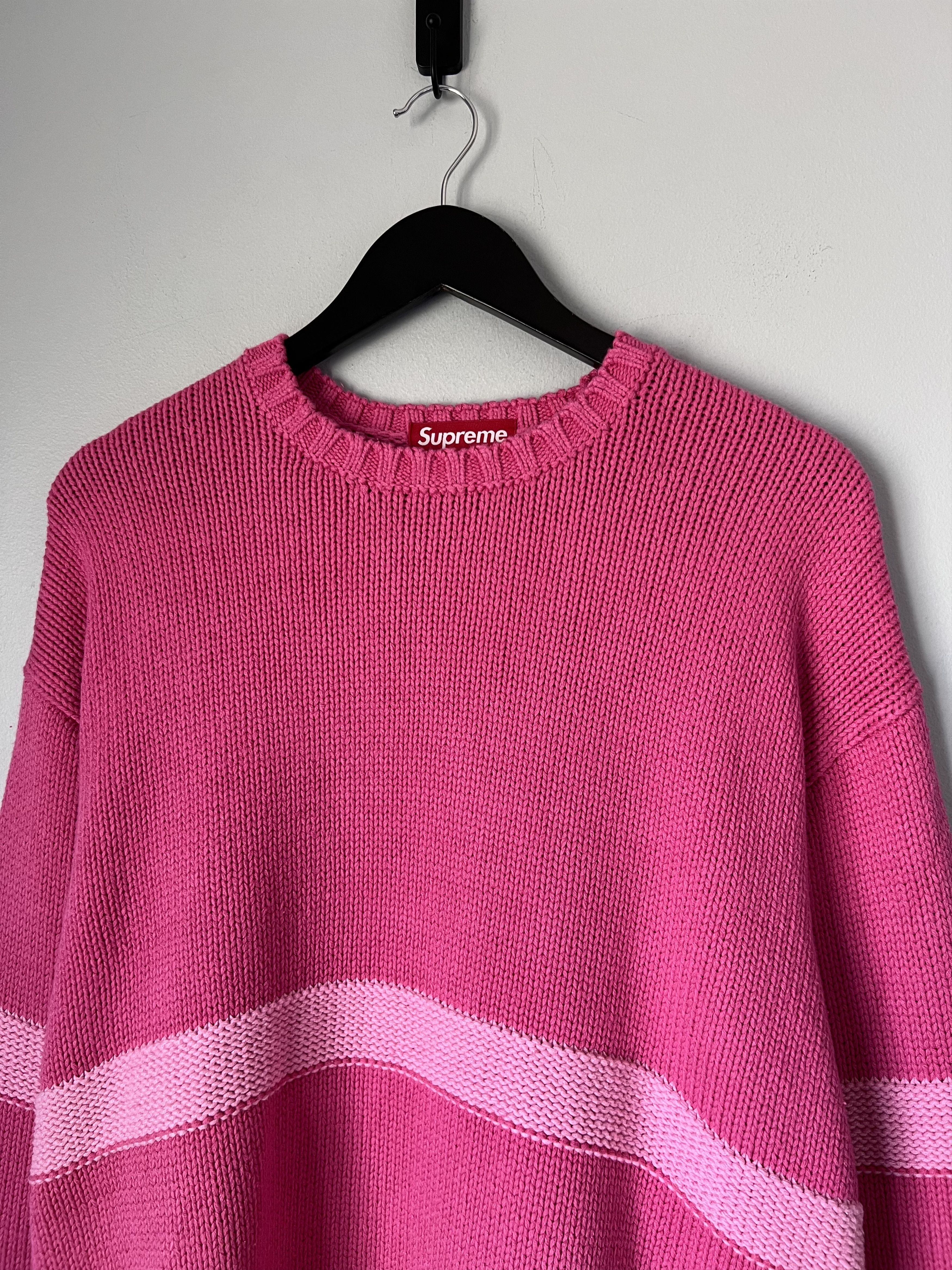 Supreme Supreme Tonal Applique Sweater in Dark Pink Size US XL / EU 56 / 4 - 5 Thumbnail