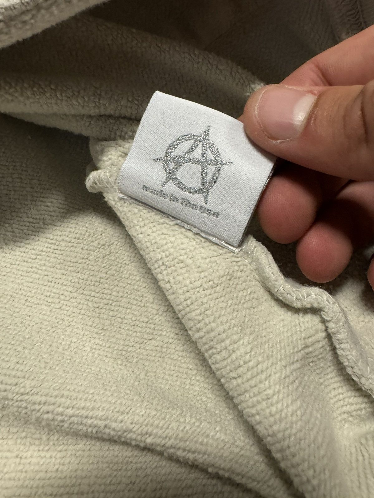 Revenge Revenge Black Embroidered Basic Hoodie Cement Size US L / EU 52-54 / 3 - 5 Thumbnail