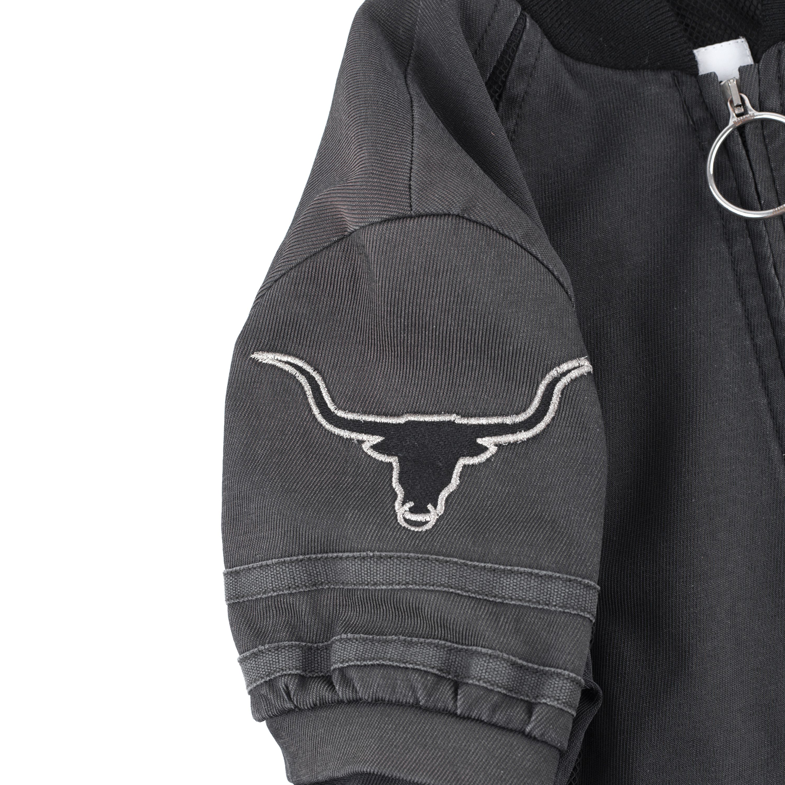 Moschino Moschino Vintage Black Bull Bomber Moto Jacket (M) Size M / US 6-8 / IT 42-44 - 2 Thumbnail