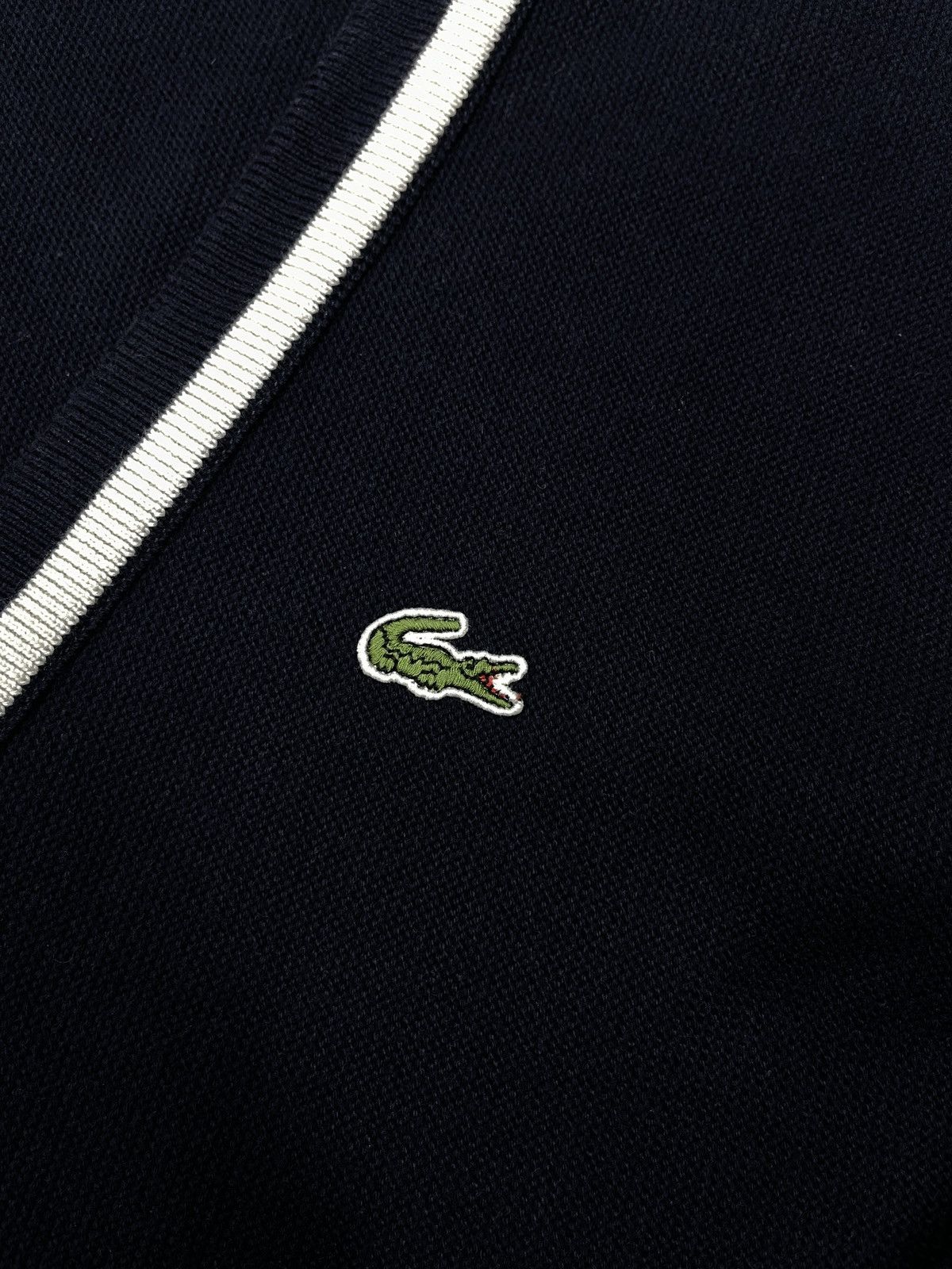 Lacoste Mens Lacoste Live Knitted Cardigan Navy Size M Size US M / EU 48-50 / 2 - 5 Thumbnail