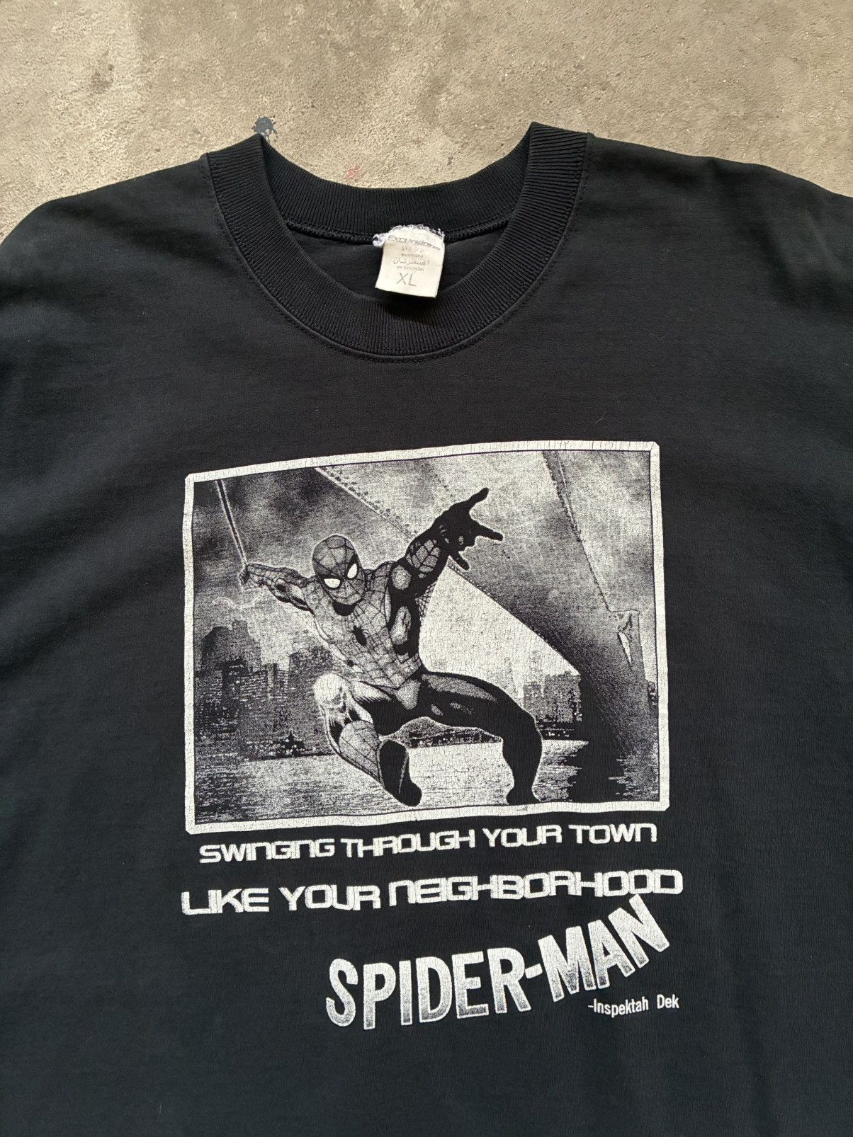 Wu-Tang Clan Vintage 90s Wutang Excursions Inspectah Deck Spider Man Tee Size US XL / EU 56 / 4 - 5 Thumbnail