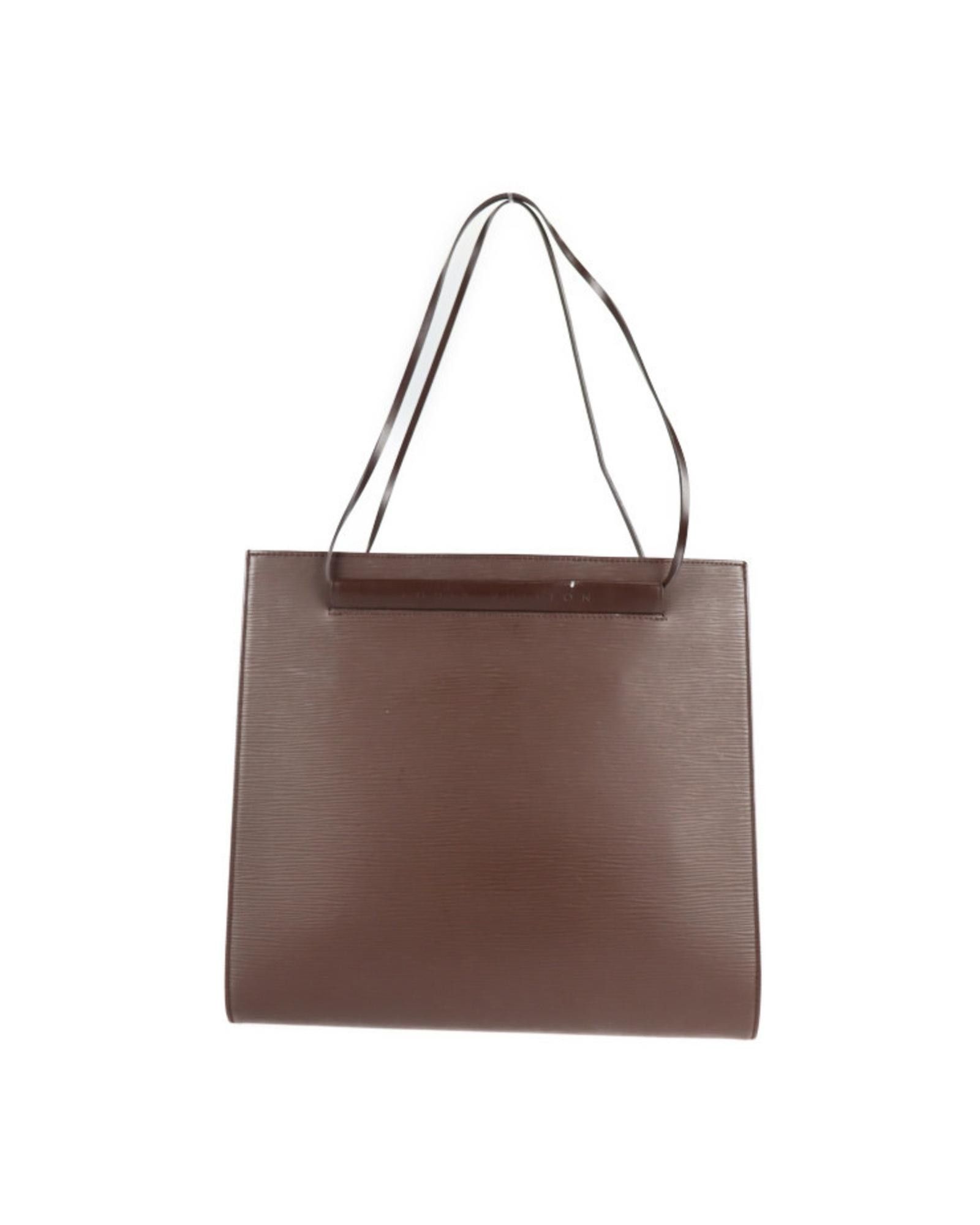 image of Louis Vuitton Saint Tropez Leather Shoulder Bag in Brown, Women's